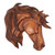Suar Wood Horse Head Relief Panel 'Majestic Mane'
