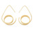 Gold-Plated Sterling Silver Drop Earrings 'Love Myself' Gold-Plated Sterling Silver Drop Earrings 'Love Myself'