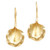 Handmade Gold-Plated Floral Drop Earrings 'Thunbergia Flower'