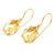 Handmade Gold-Plated Floral Drop Earrings 'Thunbergia Flower'