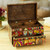 Catholic Wood Decorative Box 'A Bouquet for My Guadalupe'