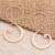 Rose Gold-Plated Sterling Silver Drop Earrings 'Sunlit Glory'