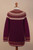 Boysenberry 100 Alpaca Cardigan 'Fair Andes'