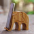 Handmade Jempinis Wood Elephant Phone Stand 'Dialing Elephant'