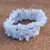 Blue Chalcedony Beaded Bracelets Set of 3 from Brazil 'Summer Spell'