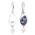 Taxco Silver and Cultured Pearl Dangle Earrings from Mexico 'Miracle Pearls'