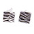 Patterned Taxco Silver Square Stud Earrings from Mexico 'Curvilinear'