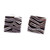 Patterned Taxco Silver Square Stud Earrings from Mexico 'Curvilinear'