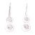Sterling Silver Textured Lunar Orb Drop Earrings from Mexico 'Lunar Spheres'