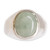 Men's Apple Green Jade Ring from Guatemala 'Justice in Apple Green''