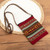 Handmade Alpaca Shoulder Bag 'Cusco Crimson'