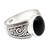 Onyx and Sterling Silver Cocktail Ring 'Chastity in Black'