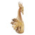 Hand Carved Benalu Wood Deer Statuette 'Menjangan'