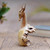 Hand Carved Benalu Wood Deer Statuette 'Menjangan'