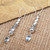 Handmade Sterling Silver and Blue Topaz Dangle Earrings 'Blue Lantern'