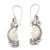 Hand Crafted Blue Topaz and Rainbow Moonstone Earrings 'Blue Light'