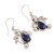 Pearl and Lapis Lazuli Earrings Sterling Silver Jewelry 'Tropical Fruit'