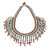 Beaded Statement Necklace in Bronze 'Symphony of Color in Bronze'