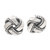 Hand Made Sterling Silver Stud Earrings from Bali 'Woven Pandanus'