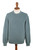 Polyester and Baby Alpaca Men's Pullover in Light Azure 'Robin's Egg'