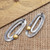 Sterling Silver and Brass Dangle Earrings 'Waterblow Beach'