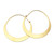 Hand Made Gold-Plated Brass Endless Hoop Earrings 'Hula Hoop'