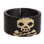 Black Skull Motif Cuff Bracelet 'Deadly One'