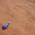 Blue and Purple Orchid Petal Pendant Necklace 'Bloom Basket in Blue'