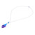 Blue and Purple Orchid Petal Pendant Necklace 'Bloom Basket in Blue'