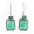 Green Onyx and Sterling Silver Dangle Earrings 'Day Party in Green'