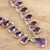 Sterling Silver and Amethyst Pendant Necklace 'Lilac Fire'