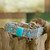 Sterling Silver and Reconstituted Turquoise Bracelet 'Sweet Paradise'