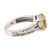 Sterling Silver and Citrine Solitaire Ring 'Sun Dots'