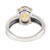 Sterling Silver and Citrine Solitaire Ring 'Sun Dots'