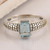 Sterling Silver and Blue Topaz Solitaire Ring 'Ancient Beauty'