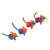 Colorful Dog Alebrije Ornaments Set of 4 'Happy Dogs'