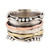Sterling Silver and Copper Meditation Spinner Ring 'Dotted Glory'
