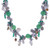 Thai Labradorite and Chalcedony Beaded Necklace 'Ancient Garden'
