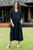 Black Belted Cotton Shirtwaist Dress from Thailand 'Street Smarts in Black'