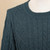 Men's 100 Alpaca Teal Pullover Sweater From Peru 'Teal Geometry'