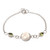 Peridot and Sterling Silver Pendant Bracelet 'Pale Garden'