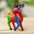 Hand Painted Deer Alebrije Sculpture 'Bold Deer'