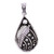 Handcrafted Sterling Silver Pendant 'Rococo Leaf'