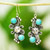 Floral Turquoise Earrings 'Traditional Blooms'