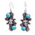 Floral Turquoise Earrings 'Traditional Blooms'