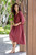 Burgundy Tunic-Style Dress from Thailand 'Chiang Mai Wine'