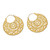 Hand Crafted Gold-Plated Brass Hoop Earrings 'Spinning Mind'