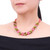 Beaded Quartz Multigem Necklace from Thailand 'Peony Romance'