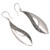 Handmade Sterling Silver Dangle Earrings 'Closing Time'