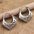 Hand Crafted Sterling Silver Hoop Earrings 'Arrival'